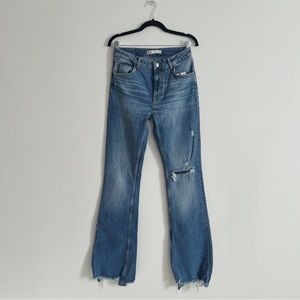 Zara High Rise Flare-Wide Leg Jeans